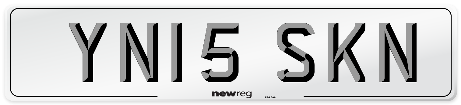 YN15 SKN Number Plate from New Reg